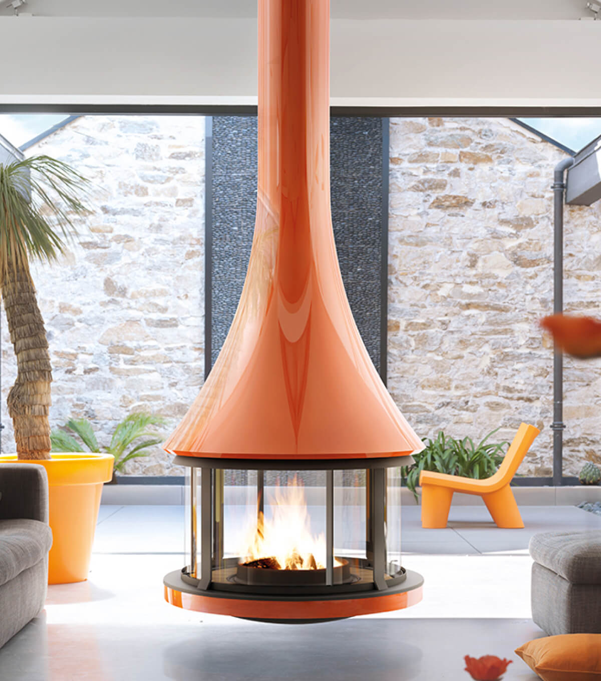 Zelia 908 Central - Designer Fireplace - Caleo Ltd